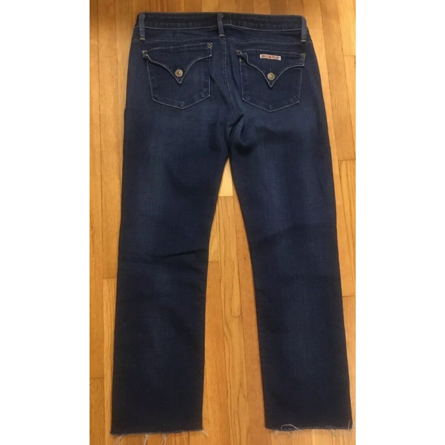 Hudson Women’s Blue Cut Jeans Size 27 Inseam 25” Made in USA Cut-off - EUC