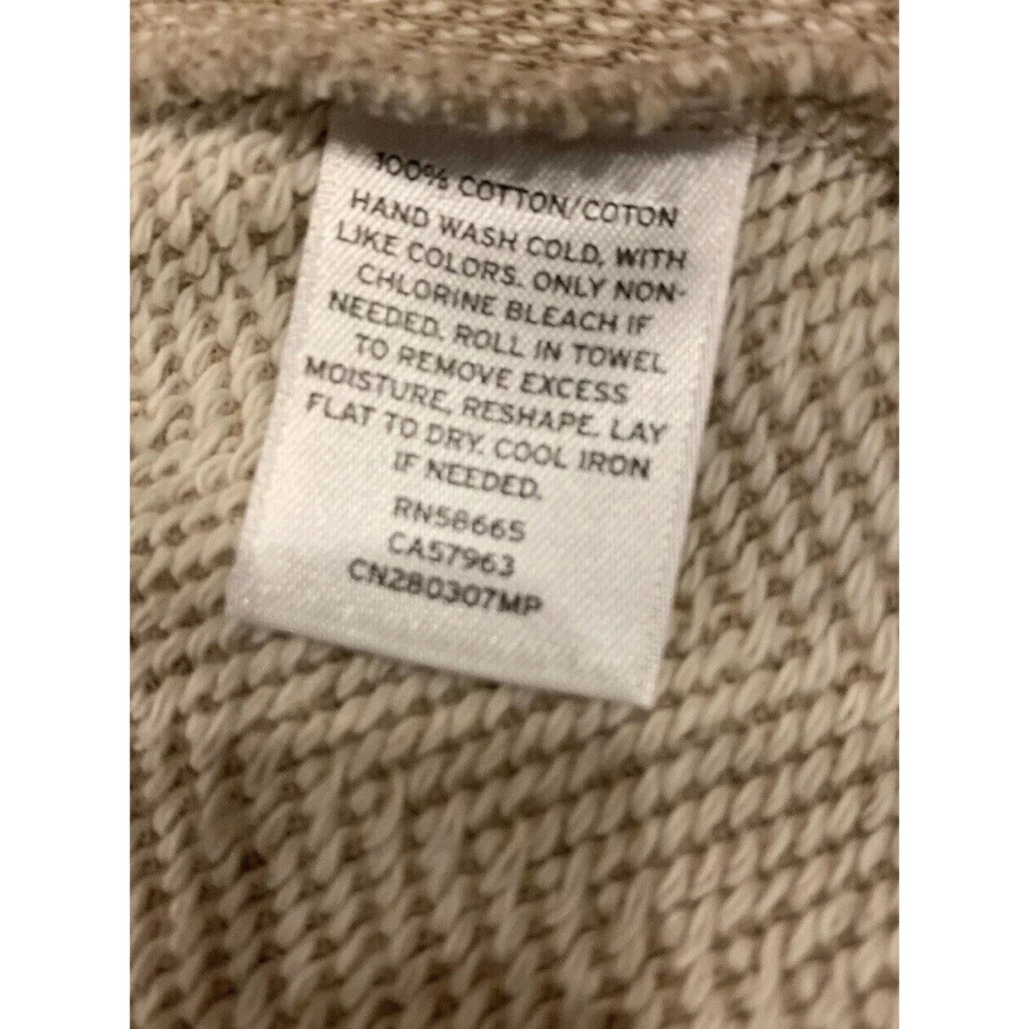 Caslon Cardigan Open Front Sweater Tan Women's Size Large L - EUC