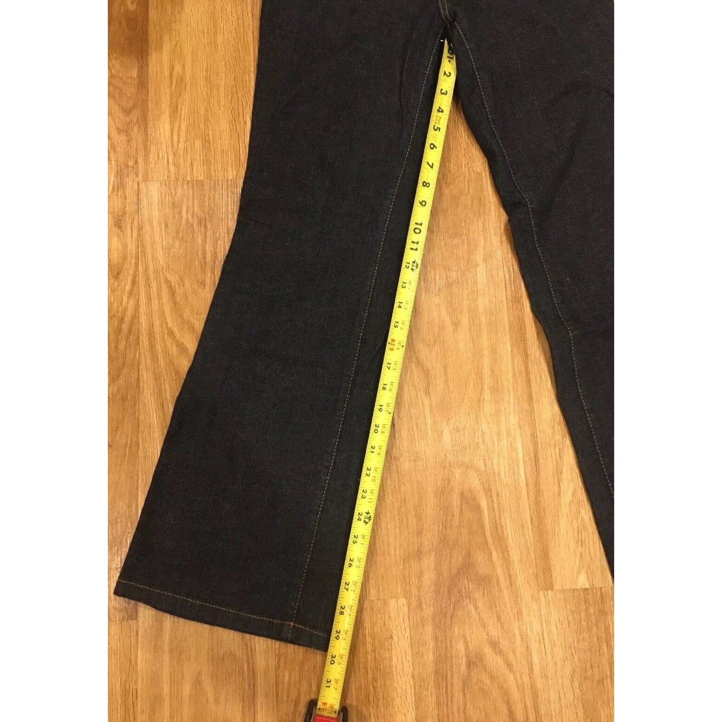 DKNY Jeans Soho New Wide Leg Denim 10S Dark Blue Women's Stretch - NWOT