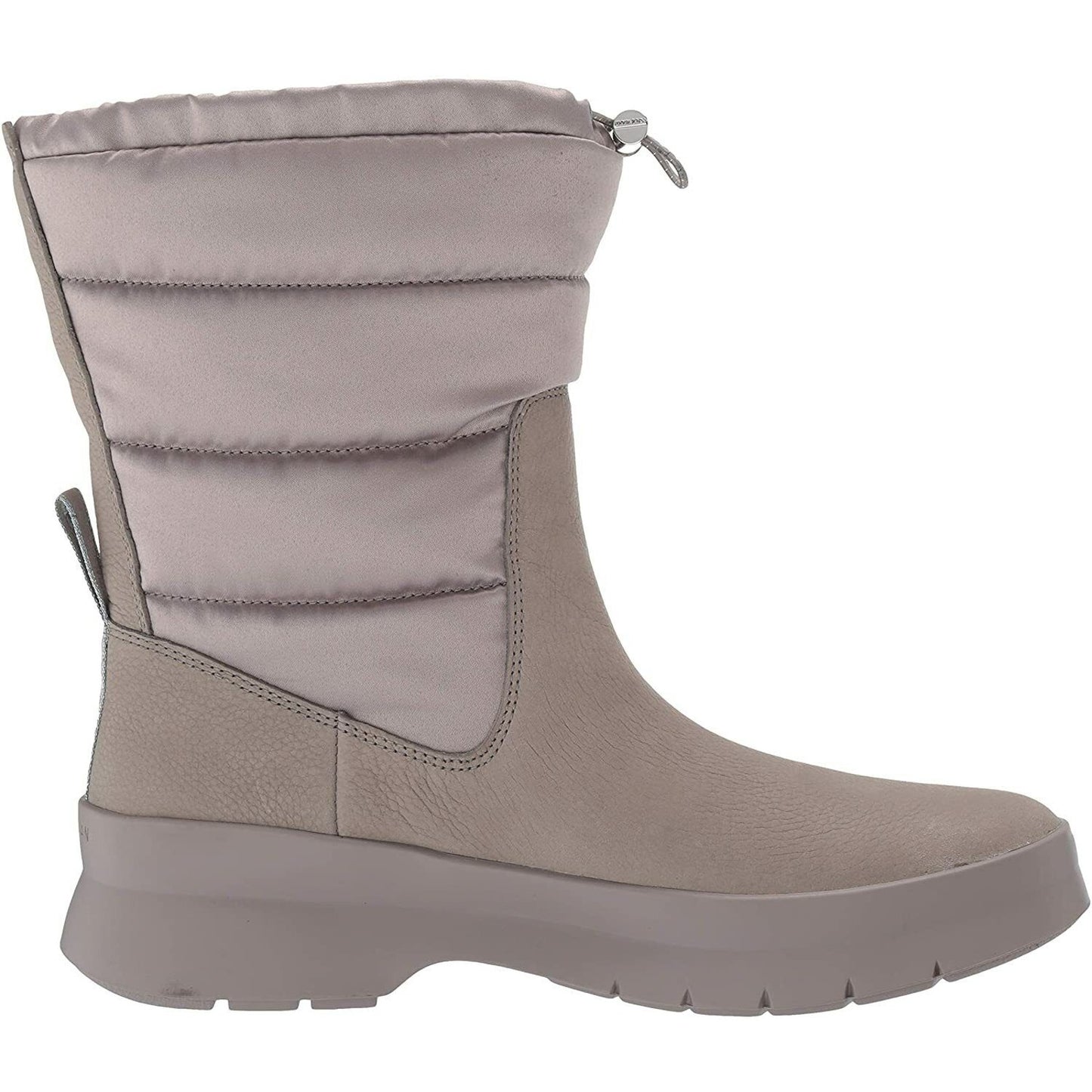 Cole Haan W17968 Women's Pinch Utility Puffer Waterproof Suede Boot Gray 7 B NWT