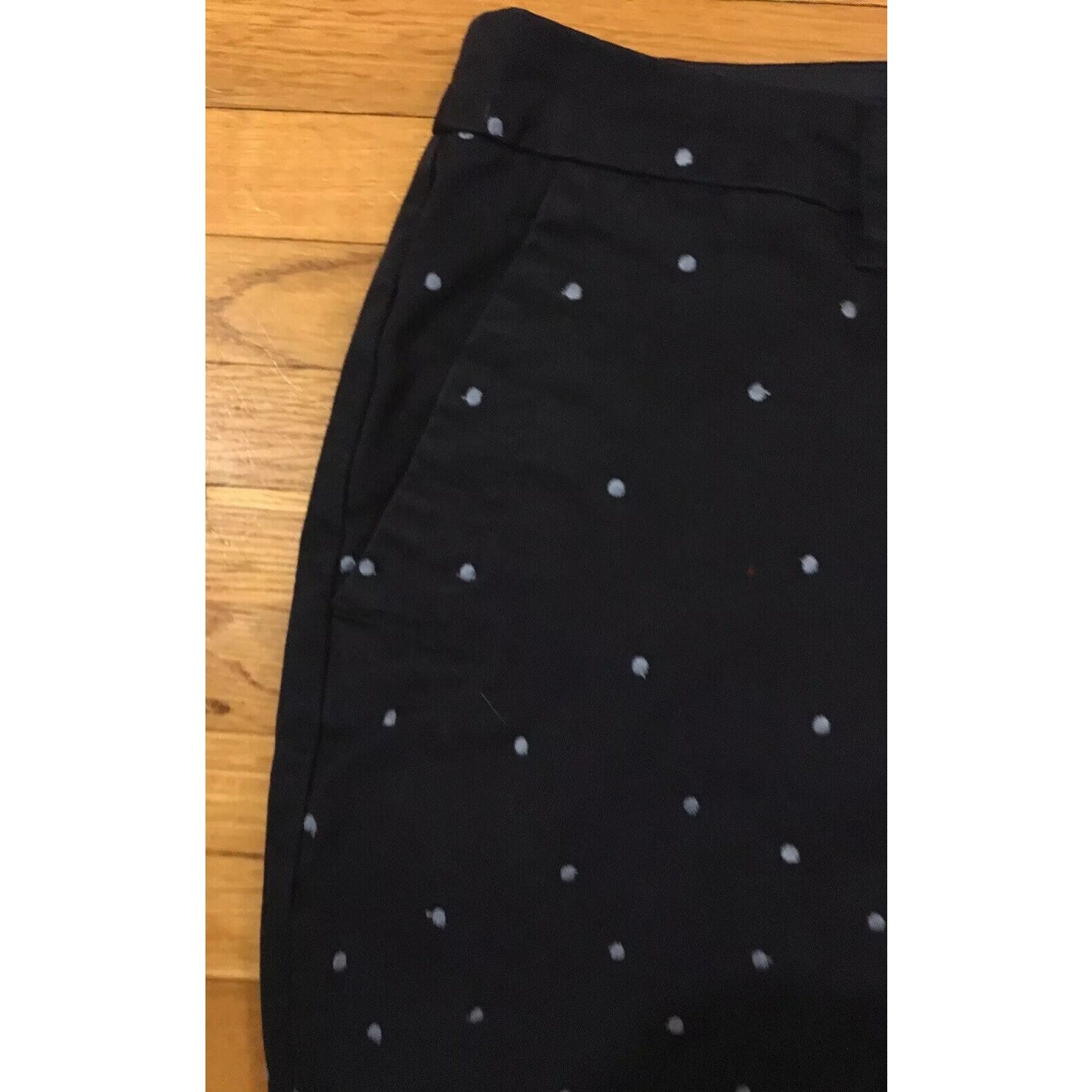 Boden Women's Navy Blue Polka Dot Career Pants Size US 10P