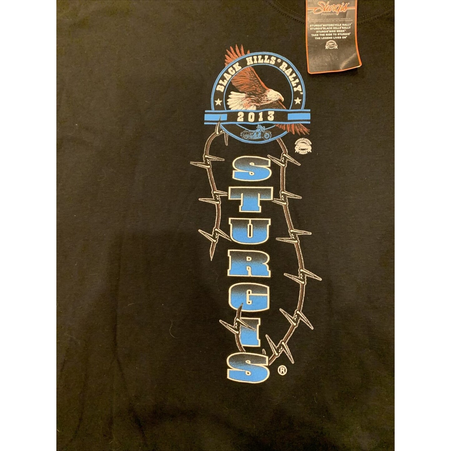 2013 Sturgis USA 73rd Annual Black Hills Rally T-Shirt South Dakota 5XL NWT