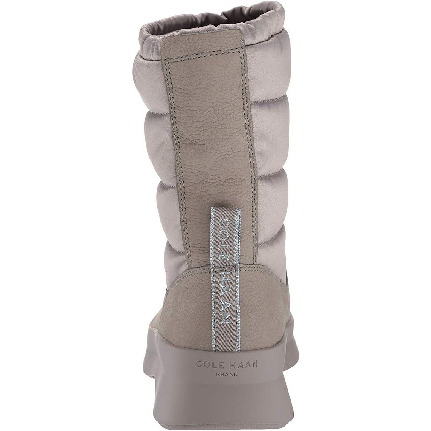 Cole Haan W17968 Women's Pinch Utility Puffer Waterproof Suede Boot Gray 7 B NWT