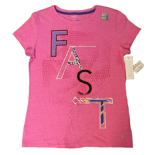 Girls Short Sleeve Tee Shirt PINK Danskin Now XL 14-16 - FAST Design - NWT