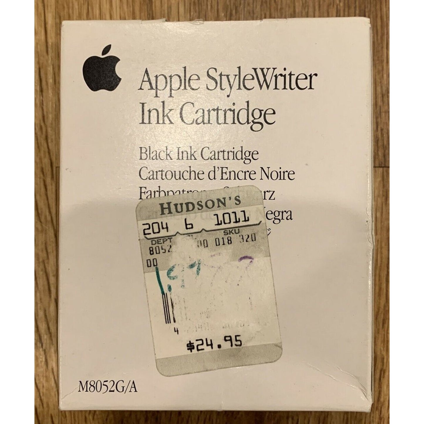 New SEALED 1995 APPLE Printer Ink Cartridge M8041G/A Black Stylewriter