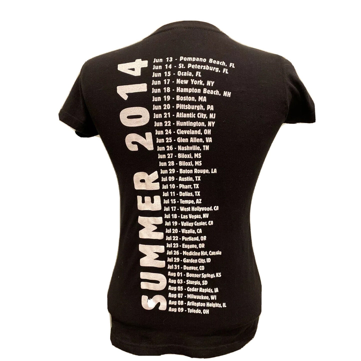 Eve 6 Summer 2014 Tour Women's Black Concert T Shirt Size Small S