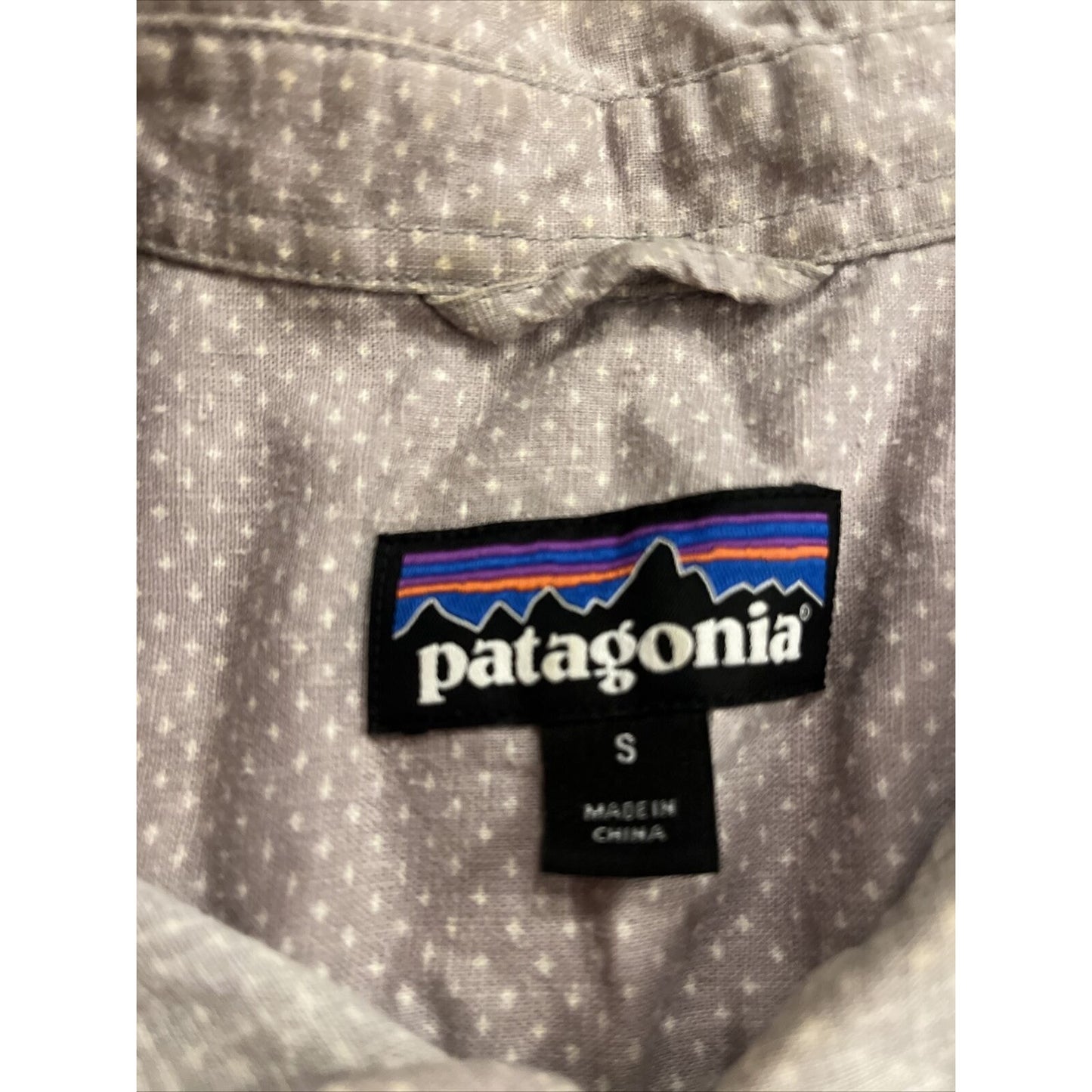 Patagonia Button Up Shirt Adult Small Gray Short Sleeve Mens