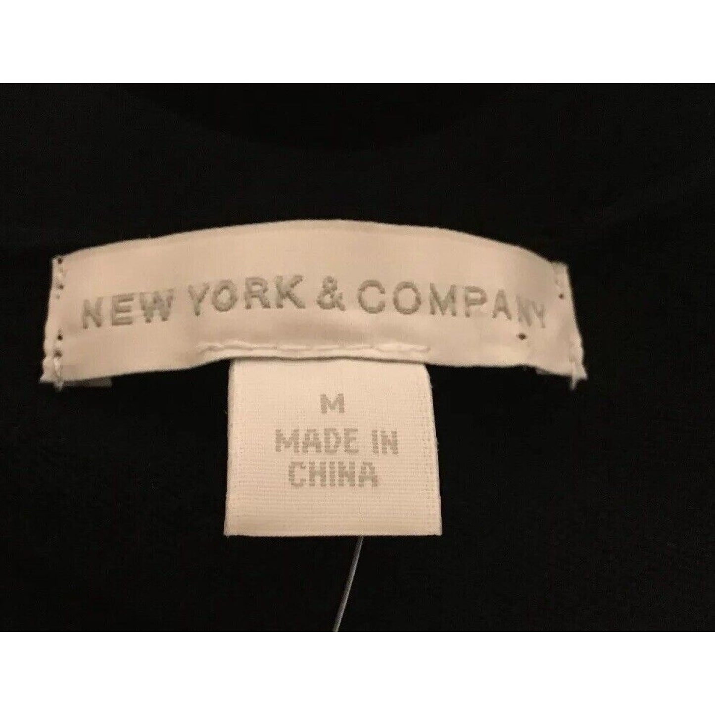 New York & Company Women's size M black rayon knit long sleeve shirt NWT $49.95