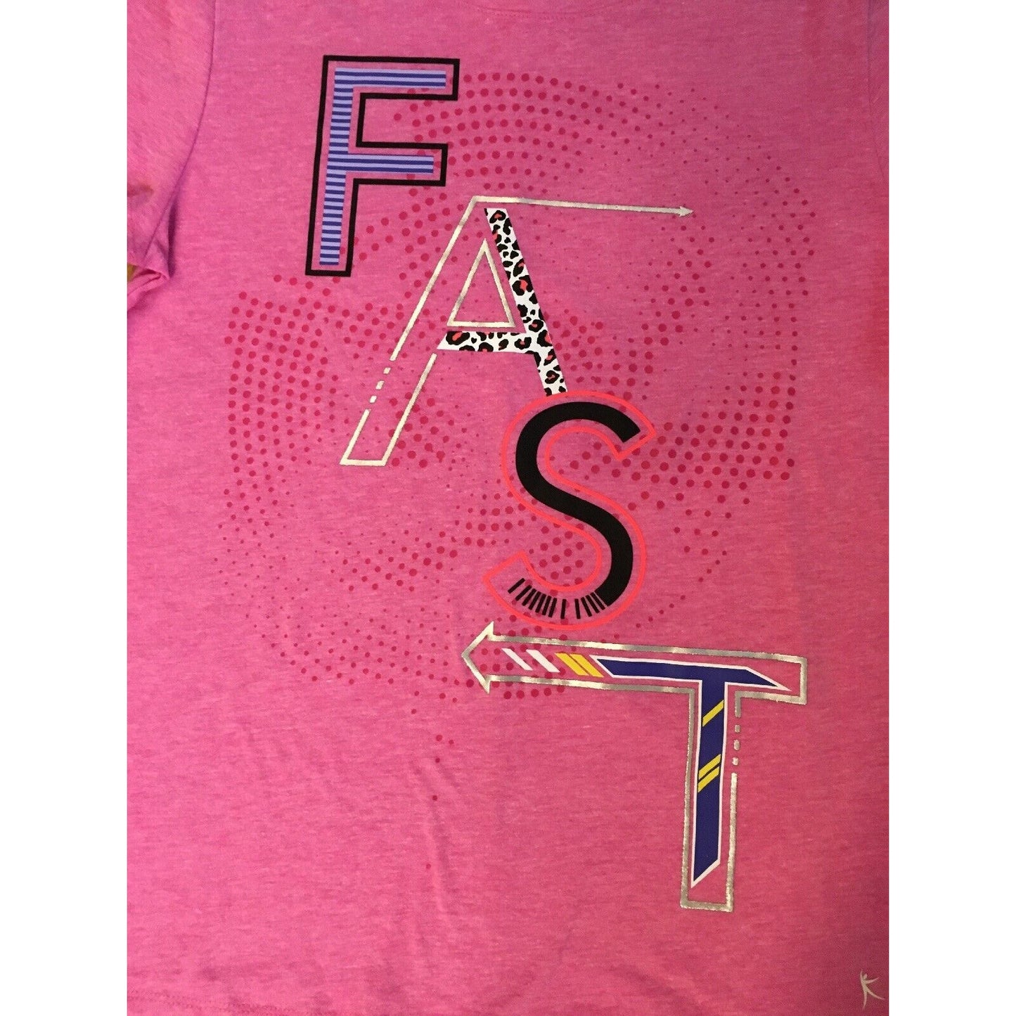 Girls Short Sleeve Tee Shirt PINK Danskin Now XL 14-16 - FAST Design - NWT