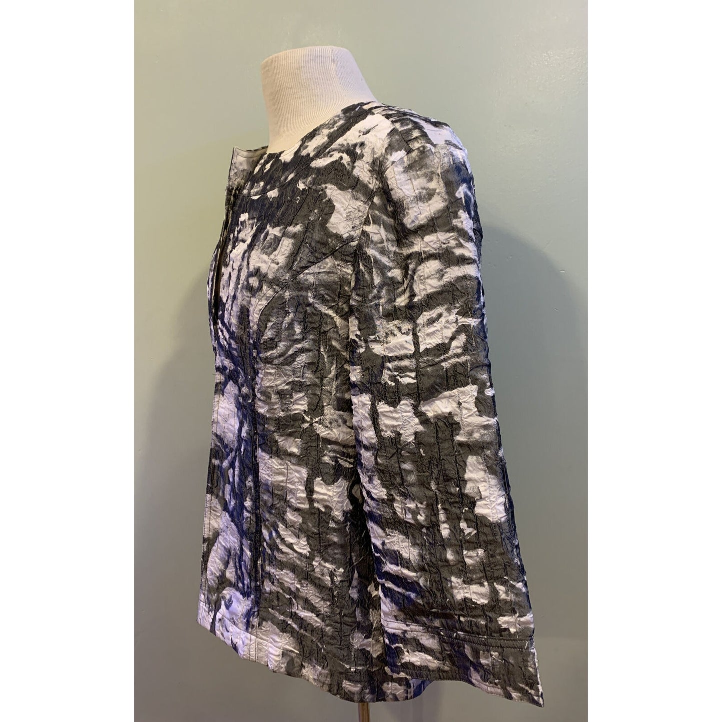 Coldwater Creek Blazer White Gray Size Medium (10/12)