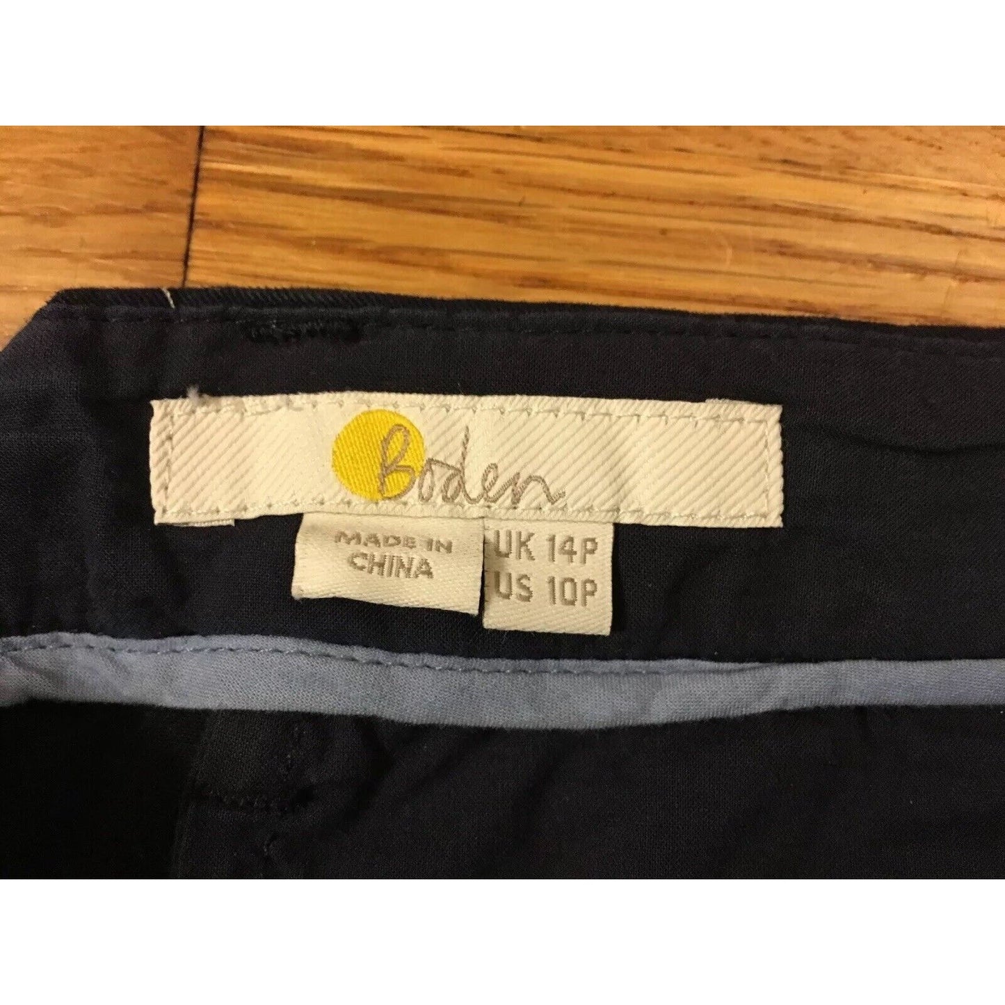 Boden Women's Navy Blue Polka Dot Career Pants Size US 10P