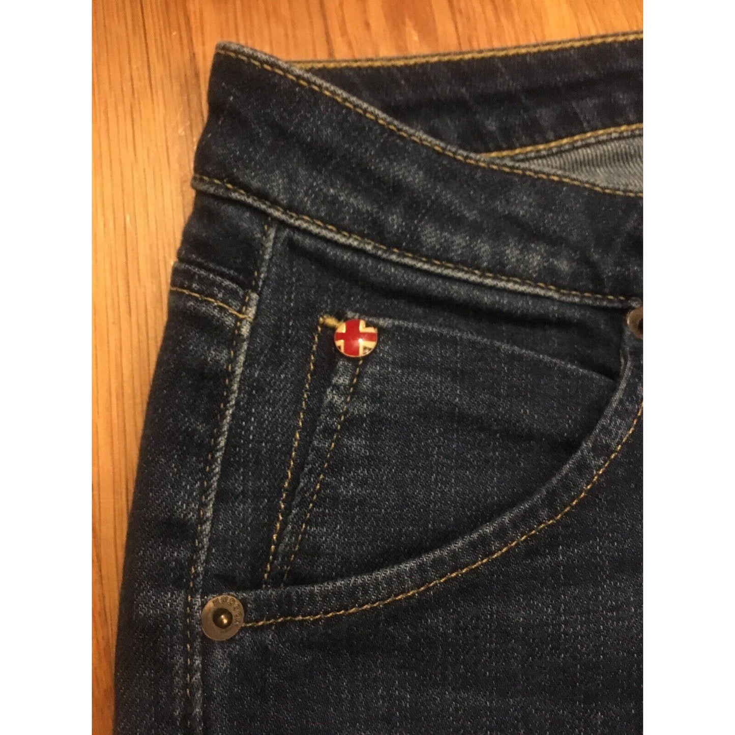 Hudson Women’s Blue Cut Jeans Size 27 Inseam 25” Made in USA Cut-off - EUC