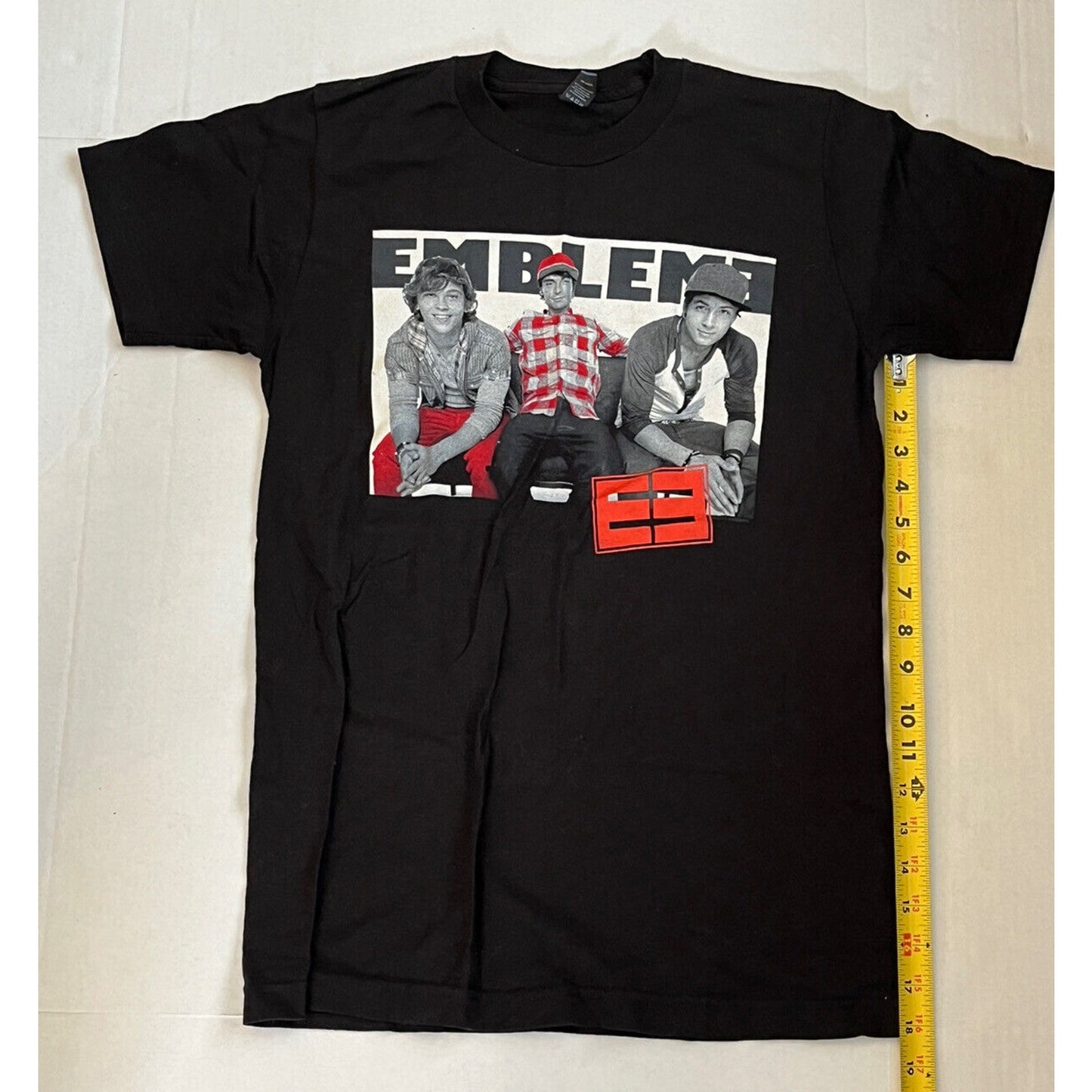 Emblem 3 Band Men’s Black Concert T Shirt Size Small S - EUC