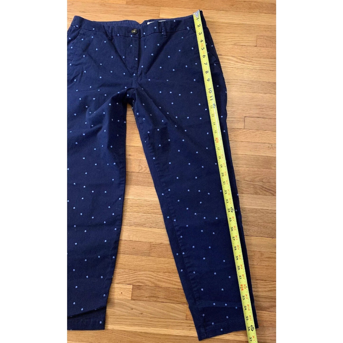 Boden Women's Navy Blue Polka Dot Career Pants Size US 10P
