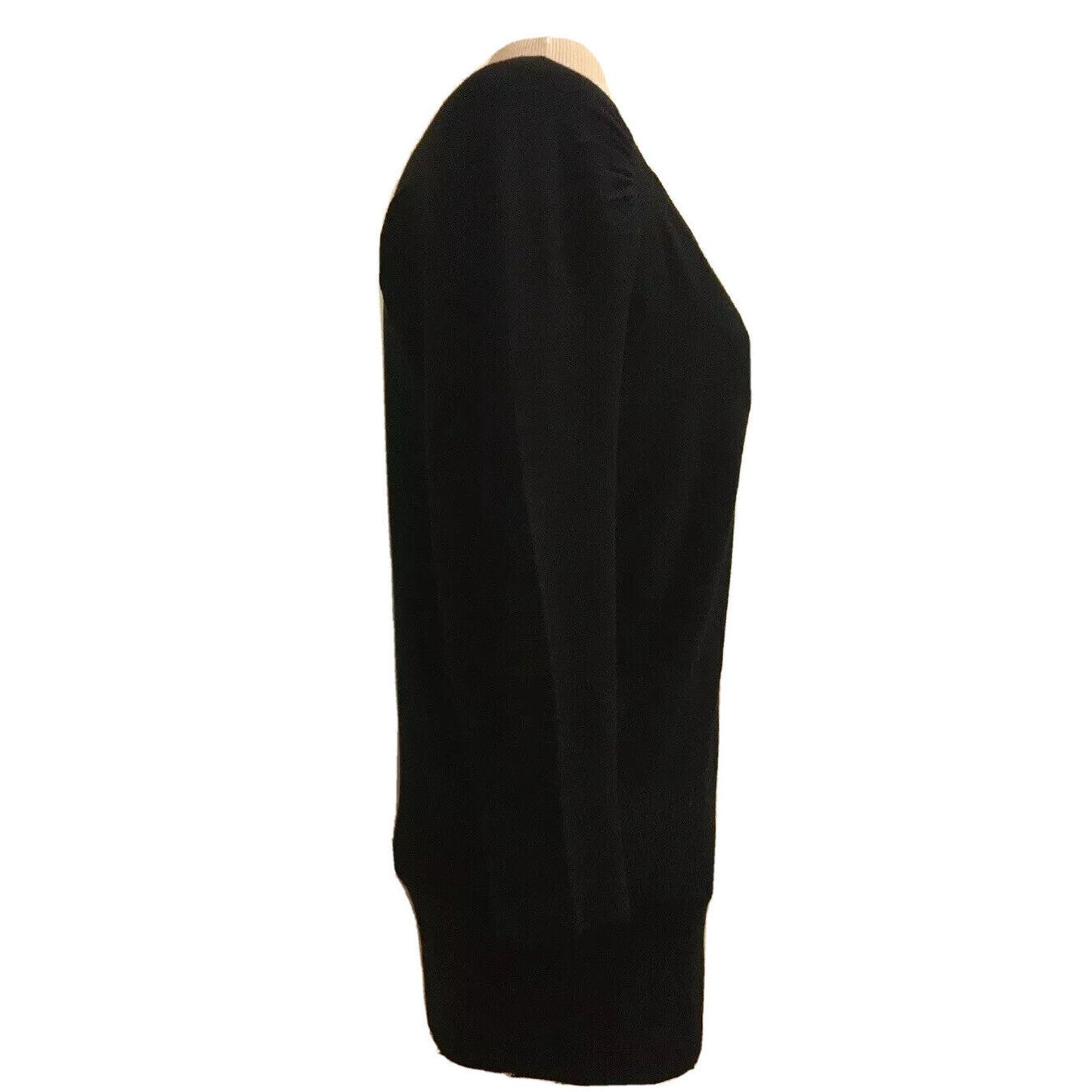 New York & Company Women's size M black rayon knit long sleeve shirt NWT $49.95